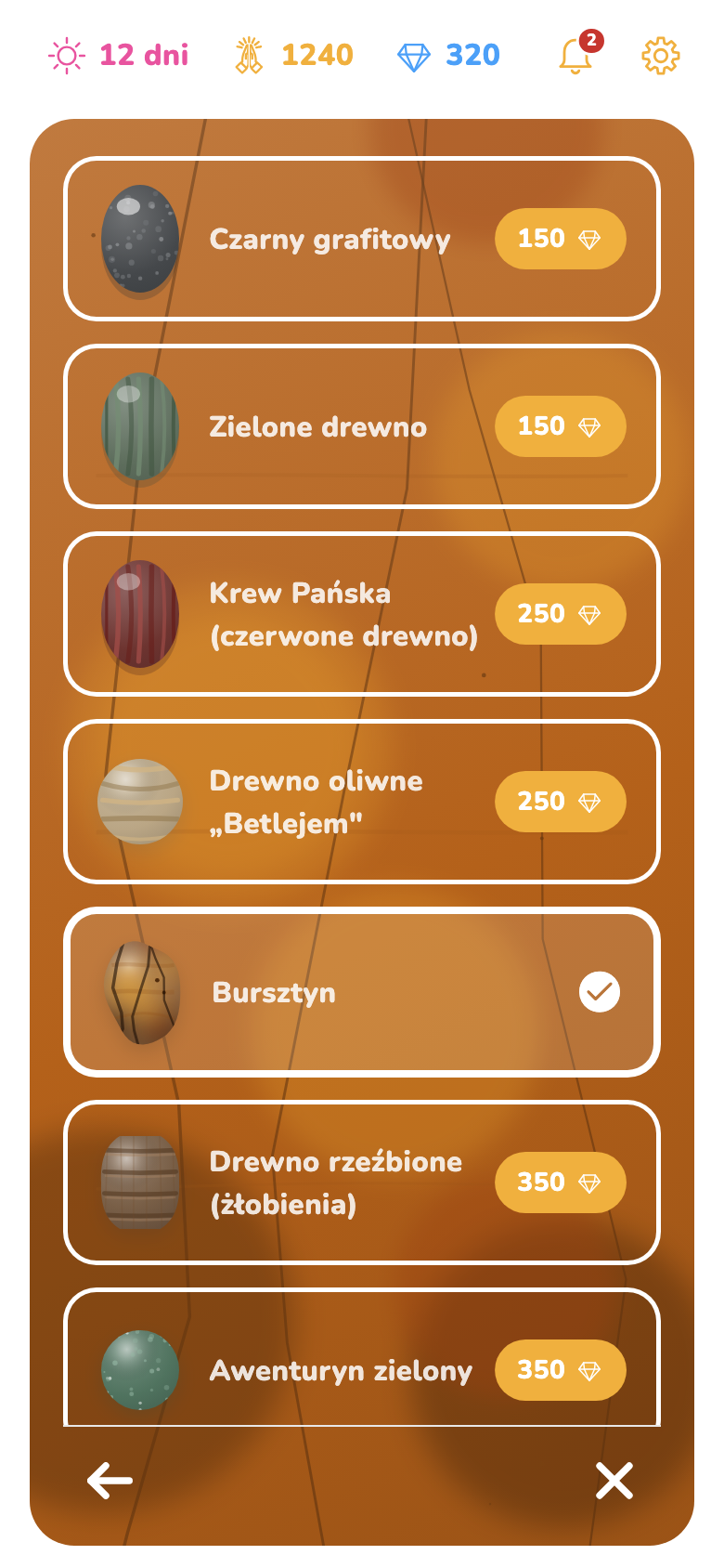 Sklep z różańcami — wzory koralików